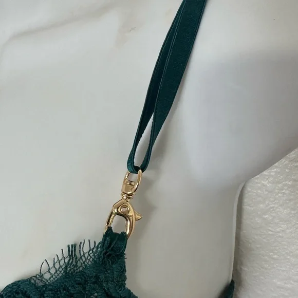 Gooseberry intimates full on glam bra and panty set lingerie emerald green - Picture 10 of 16